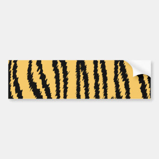 Autocollant De Voiture Motif d'impression de tigre. Orange et noir