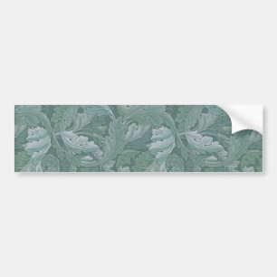 Autocollant De Voiture Motif feuille d'acanthe bleu sarcelle de William M
