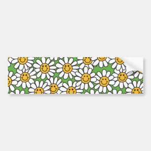 Autocollant De Voiture Motif Fleurs marguerites
