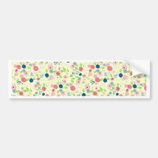 Autocollant De Voiture Motif floral de style campagnard