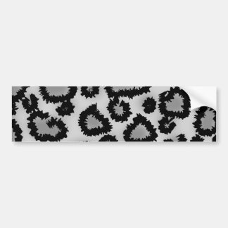 Autocollant De Voiture Motif, noir et gris d'empreinte de léopard