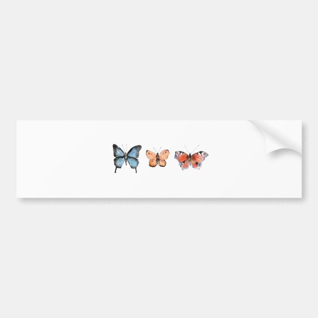 Autocollant De Voiture Motif papillon (Devant)