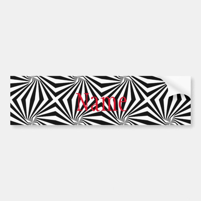 Autocollant De Voiture Motif rayonnant noir blanc Thunder_Cove (Devant)