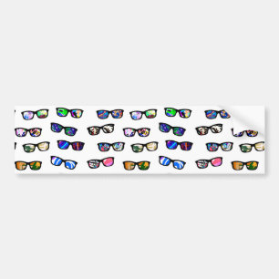 Autocollant De Voiture Motifs de lunettes colorés mignons