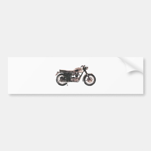 Autocollant De Voiture Moto classique simplement belle (Devant)