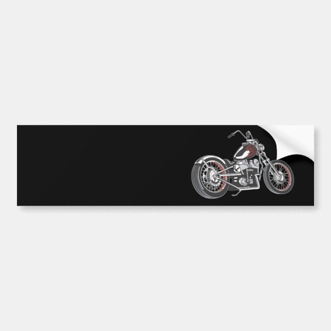 Autocollant De Voiture Moto Cool 60s Chopper (Devant)