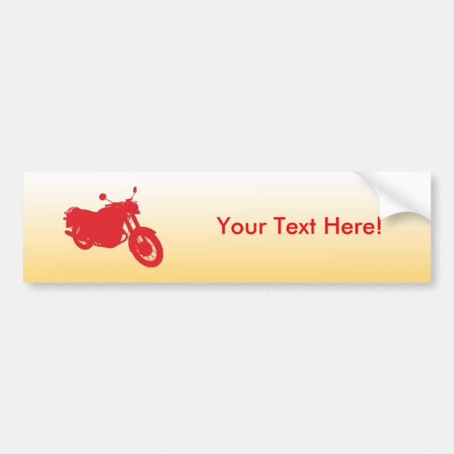 Autocollant De Voiture Moto : Profil d'ensemble : (Devant)