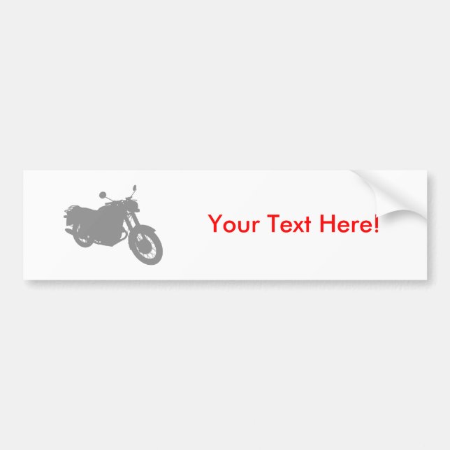 Autocollant De Voiture Moto : Profil d'ensemble : (Devant)
