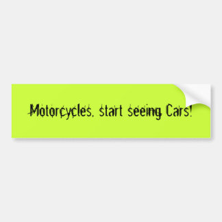 Autocollant De Voiture Motos, début voyant des voitures !