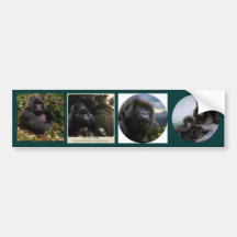 MOUNTAIN GORILLAS Wildlife Multi-sticker Set #VII