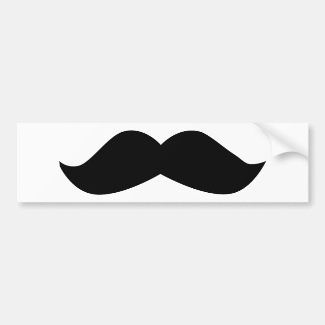 Autocollant De Voiture Moustache (Devant)