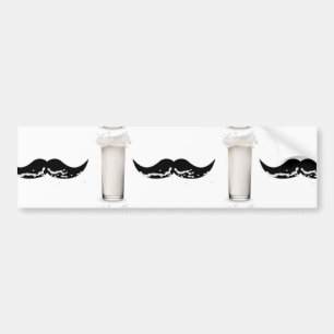 Autocollant De Voiture Moustache de lait
