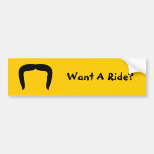Autocollant De Voiture Moustache en fer à cheval