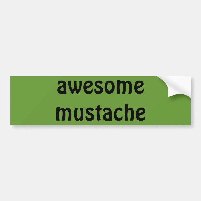 Autocollant De Voiture moustache impressionnante (Devant)