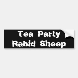 Autocollant De Voiture Moutons de PartyRabid de thé