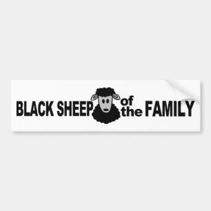 Autocollant De Voiture "Moutons noirs bumpersticker de famille"