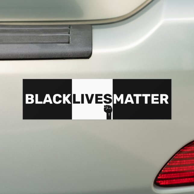 Autocollant De Voiture Mouvement BLM 2020 Bold Black Lives Matter (En voiture)