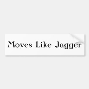 Autocollant De Voiture Mouvements comme jagger