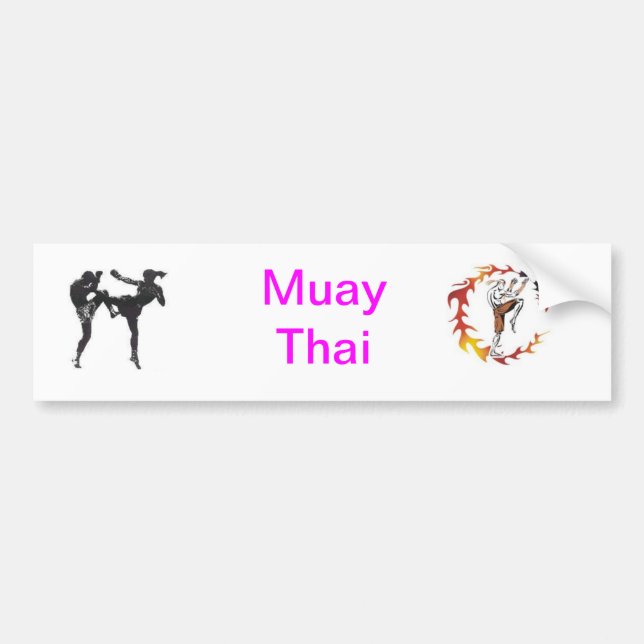 Autocollant De Voiture Muay Thai (Devant)