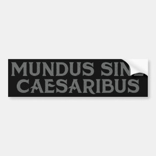 Autocollant De Voiture Mundus Sine Caesaribus