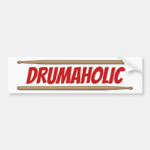 Autocollant De Voiture Musicien percussionniste de Drumaholmer