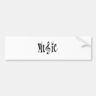 AUTOCOLLANT DE VOITURE MUSIQUE