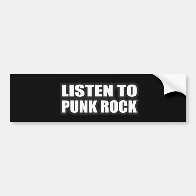 Autocollant De Voiture Musique de punks de rocker punk de punker de fille (Devant)