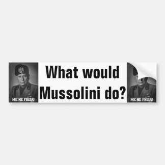 Autocollant De Voiture Mussolini 1