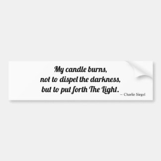Autocollant De Voiture My Candle Burns... Brodeur de Bumper