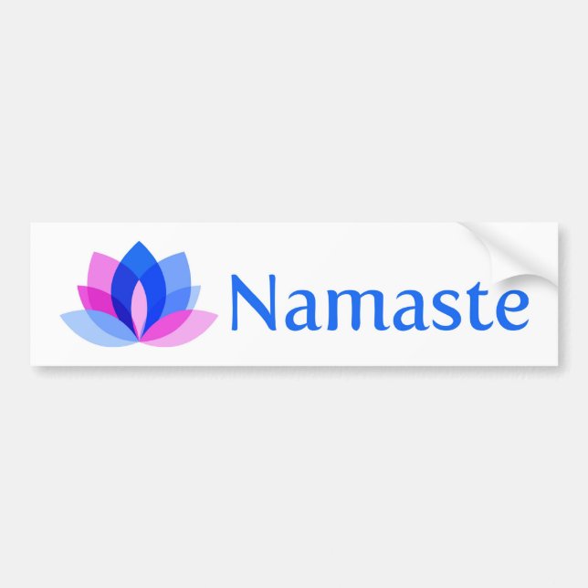 AUTOCOLLANT DE VOITURE NAMASTE (Devant)