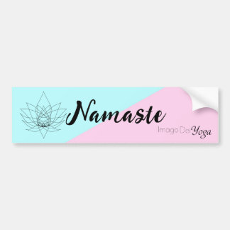 Autocollant De Voiture Namaste avec Imago Dei Yoga