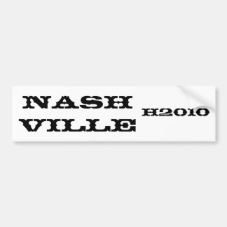 Autocollant De Voiture Nashville, adhésif pour pare-chocs H2010