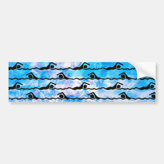 AUTOCOLLANT DE VOITURE NATATION