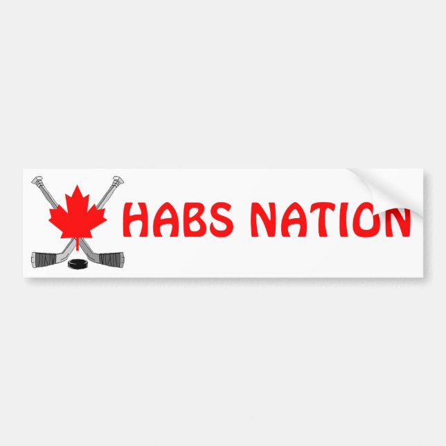 AUTOCOLLANT DE VOITURE NATION DE HABS (Devant)