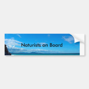 Autocollant De Voiture Naturists on Board