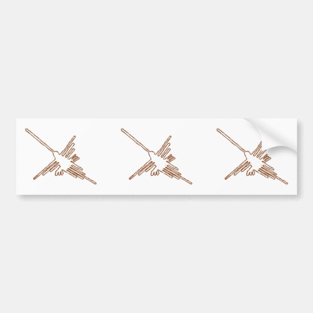 Autocollant De Voiture Nazca Lines Croquis de colibris (Devant)