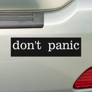 Autocollant De Voiture Ne pas panique Sticker pare-chocs