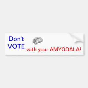 Autocollant De Voiture NE VOTEZ PAS avec votre AMYGDALE !