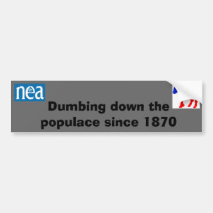 Autocollant De Voiture nea et dnc dumbing en bas de l'autocollant de