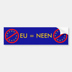 Autocollant De Voiture NEEN à l'UE