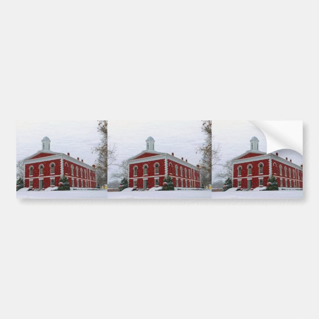 Autocollant De Voiture Neige du palais de justice (Devant)