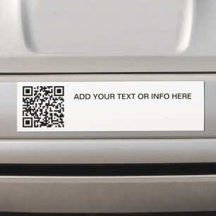 Autocollant De Voiture Nettoyer les marques de code QR noir et blanc prof