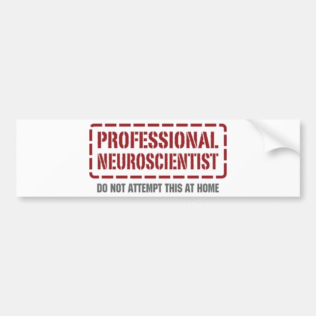 Autocollant De Voiture Neurologiste professionnel (Devant)