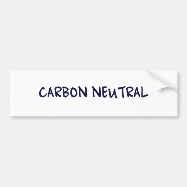 Autocollant De Voiture Neutre de carbone (Devant)