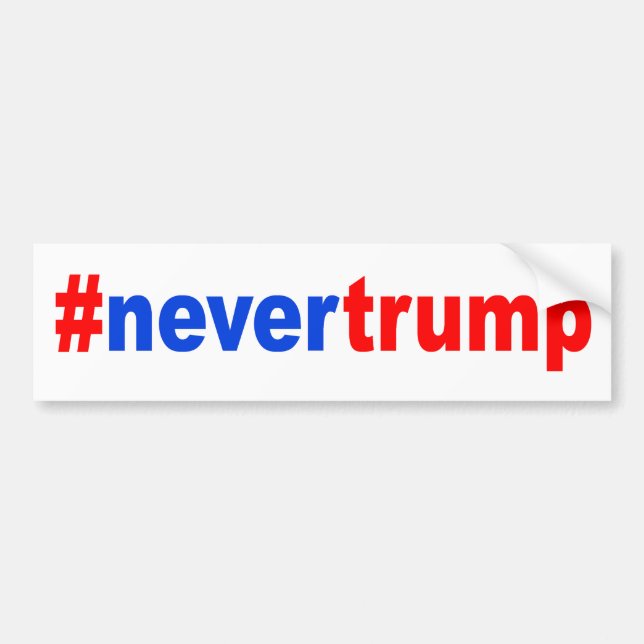 Autocollant De Voiture "#nevertrump " (Devant)