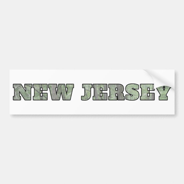 Autocollant De Voiture New Jersey (Devant)
