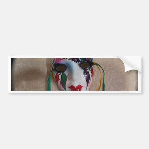 Autocollant De Voiture New Orleans Mardi Gras Mask