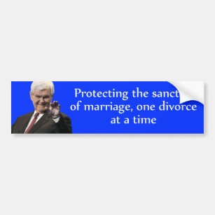 Autocollant De Voiture Newt Gingrich : Protection de la sainteté du