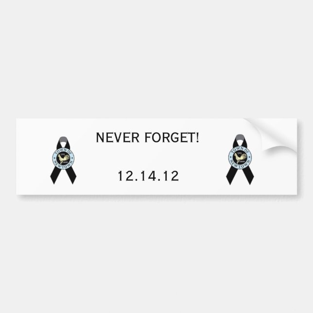 Autocollant De Voiture Newtown, CT Sandy Hook École élémentaire (Devant)