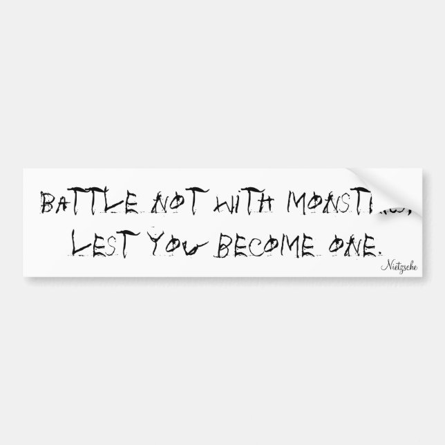 Autocollant De Voiture Nietzsche (Devant)